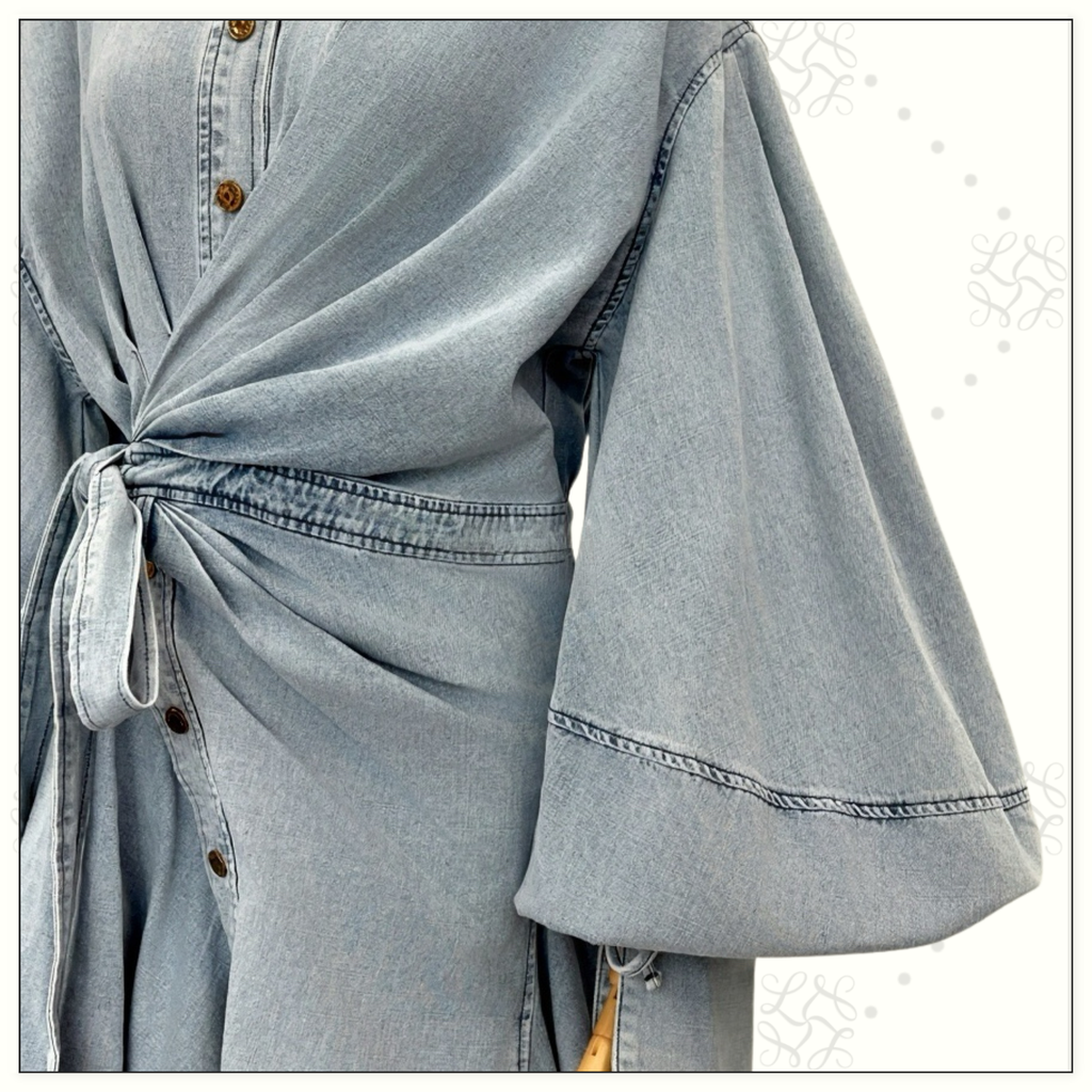 REBELLION DENIM WRAP MINI