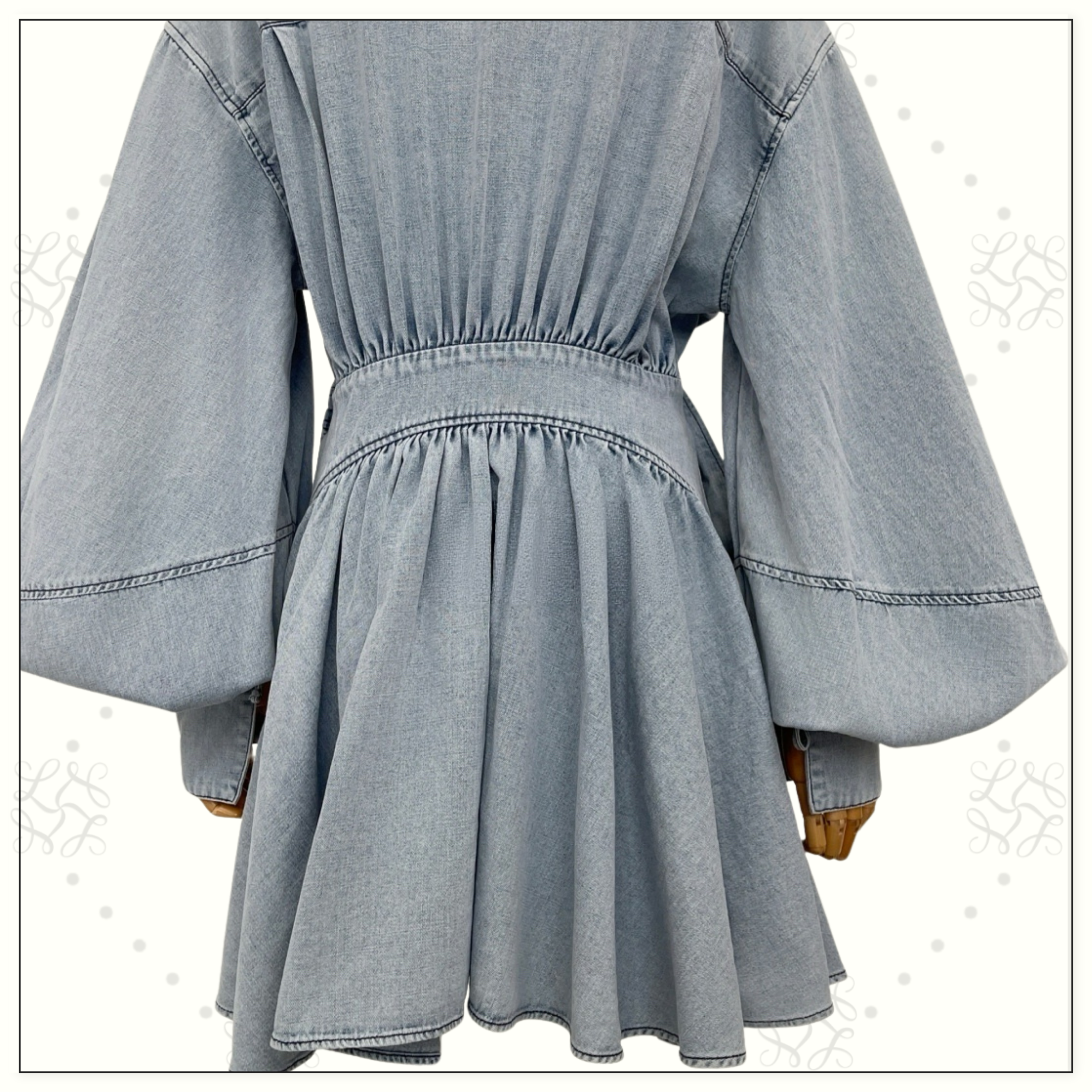 REBELLION DENIM WRAP MINI