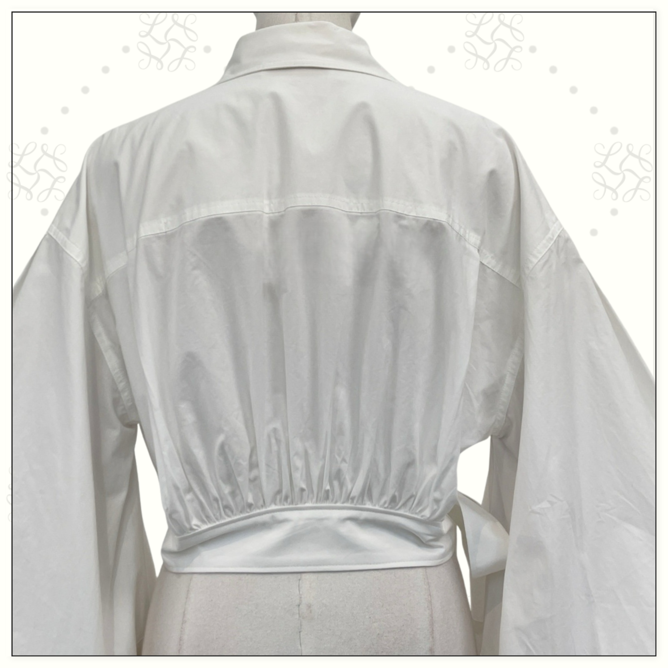 REBELLION POPLIN WRAP BLOUSE