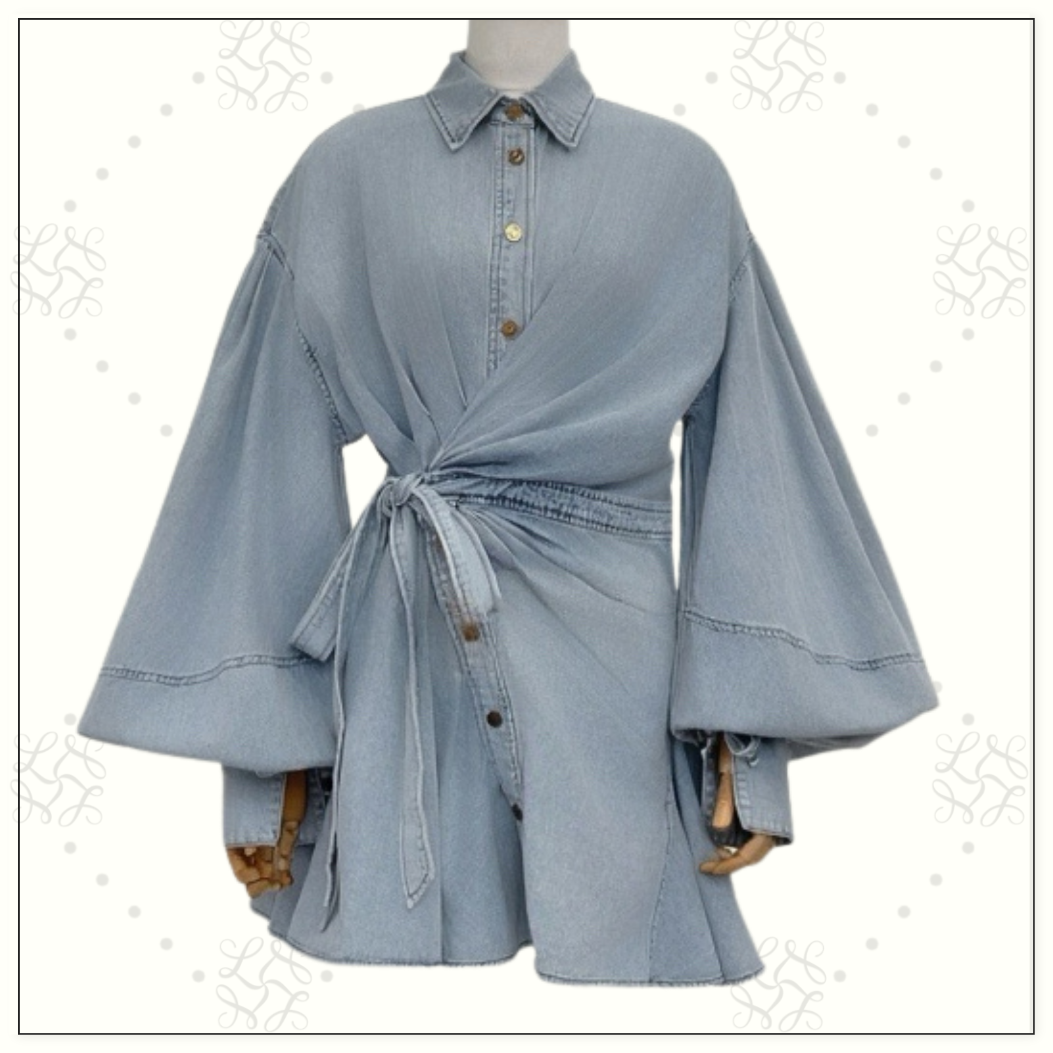 REBELLION DENIM WRAP MINI