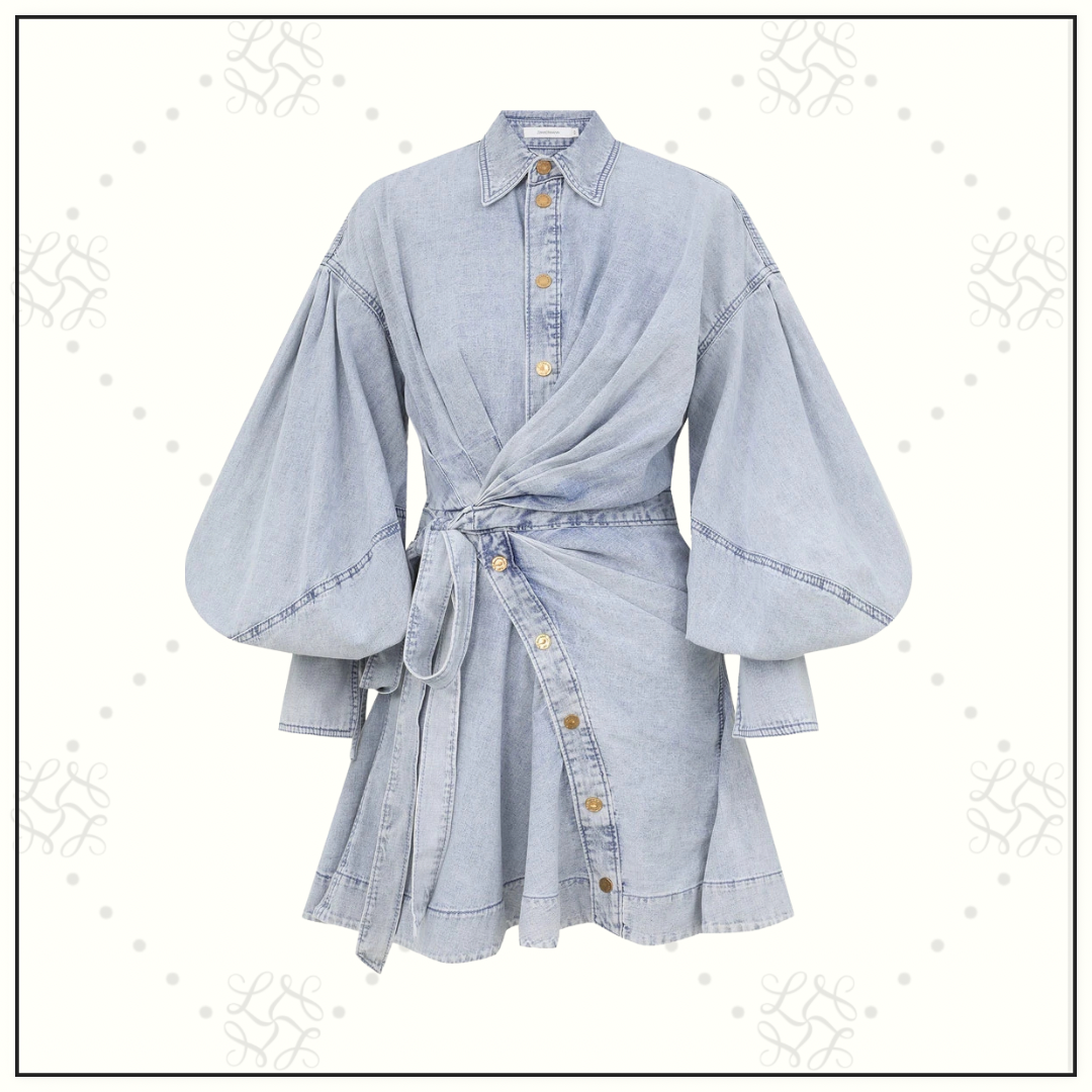 REBELLION DENIM WRAP MINI