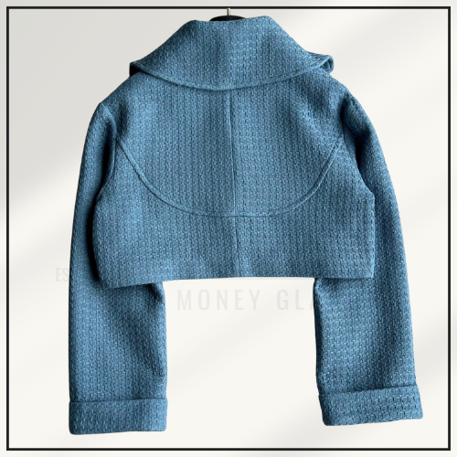 COTTON TWEED CROPPED JACKET & SKIRT