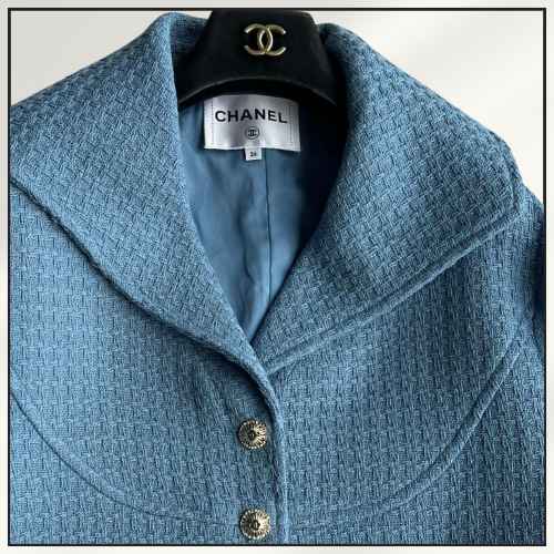 COTTON TWEED CROPPED JACKET & SKIRT