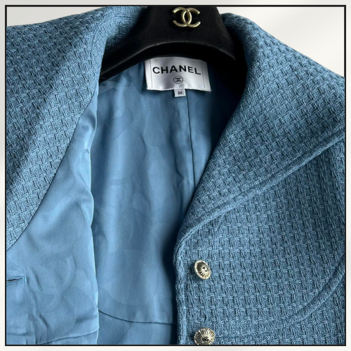 COTTON TWEED CROPPED JACKET & SKIRT