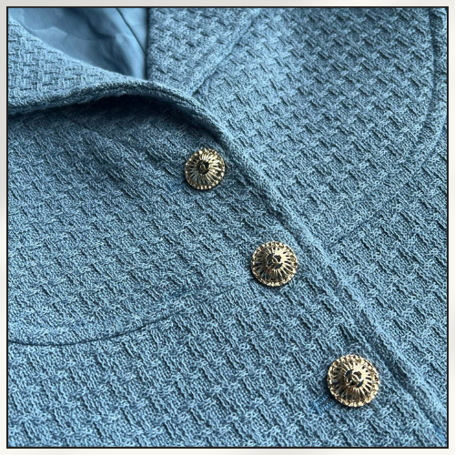 COTTON TWEED CROPPED JACKET & SKIRT