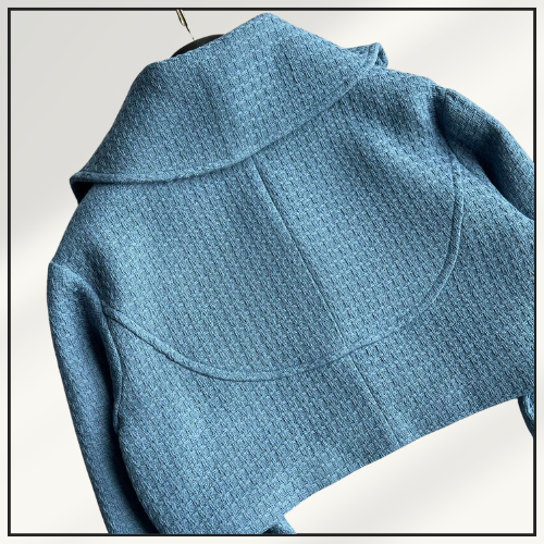 COTTON TWEED CROPPED JACKET & SKIRT