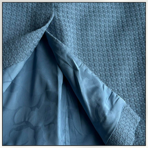 COTTON TWEED CROPPED JACKET & SKIRT