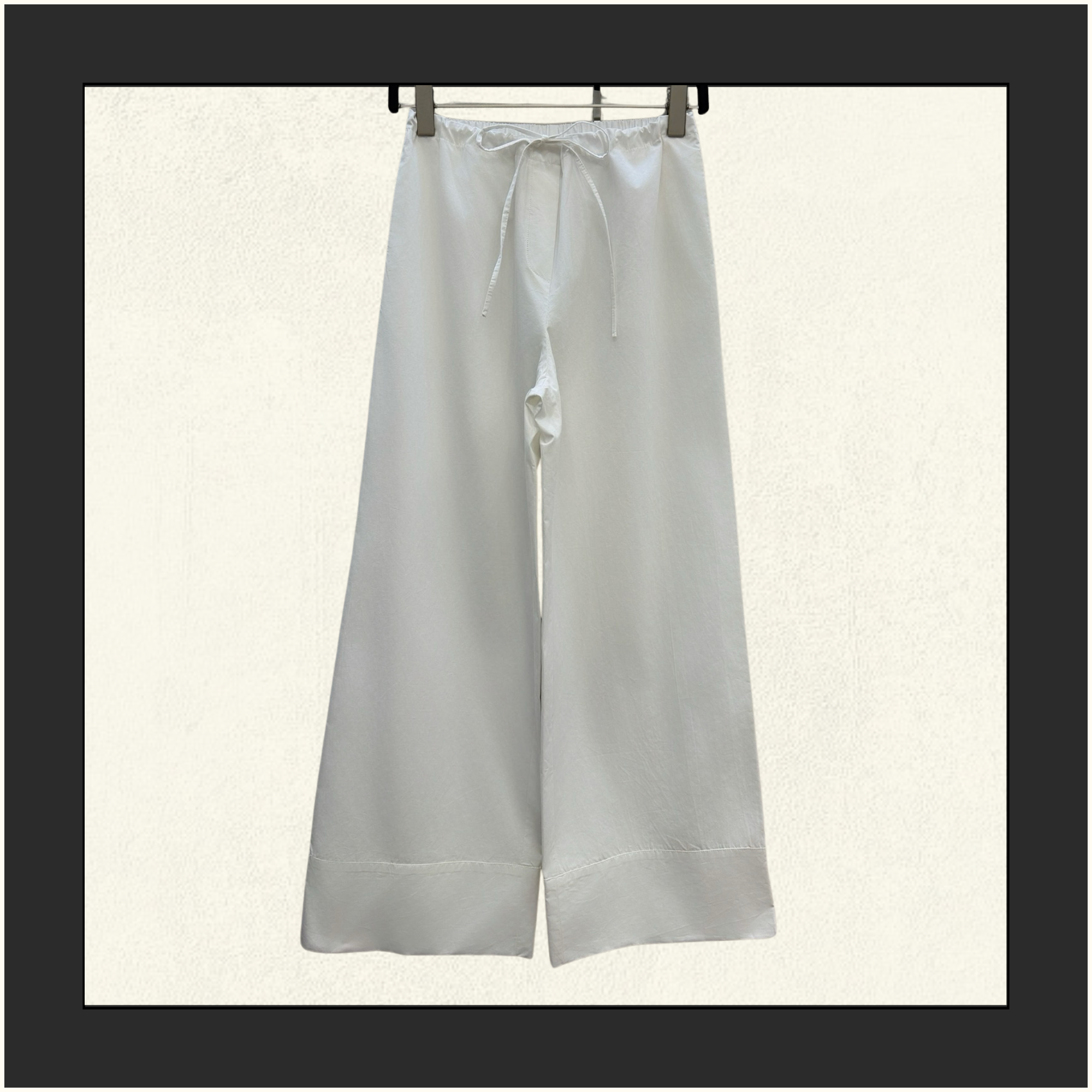 WIDE LEG DRAWSTRING TROUSERS
