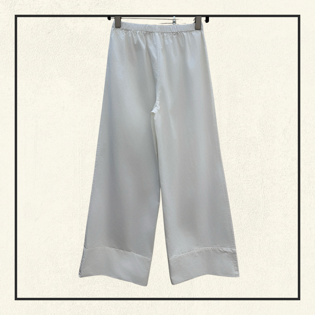 WIDE LEG DRAWSTRING TROUSERS