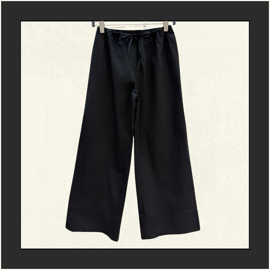 WIDE LEG DRAWSTRING TROUSERS