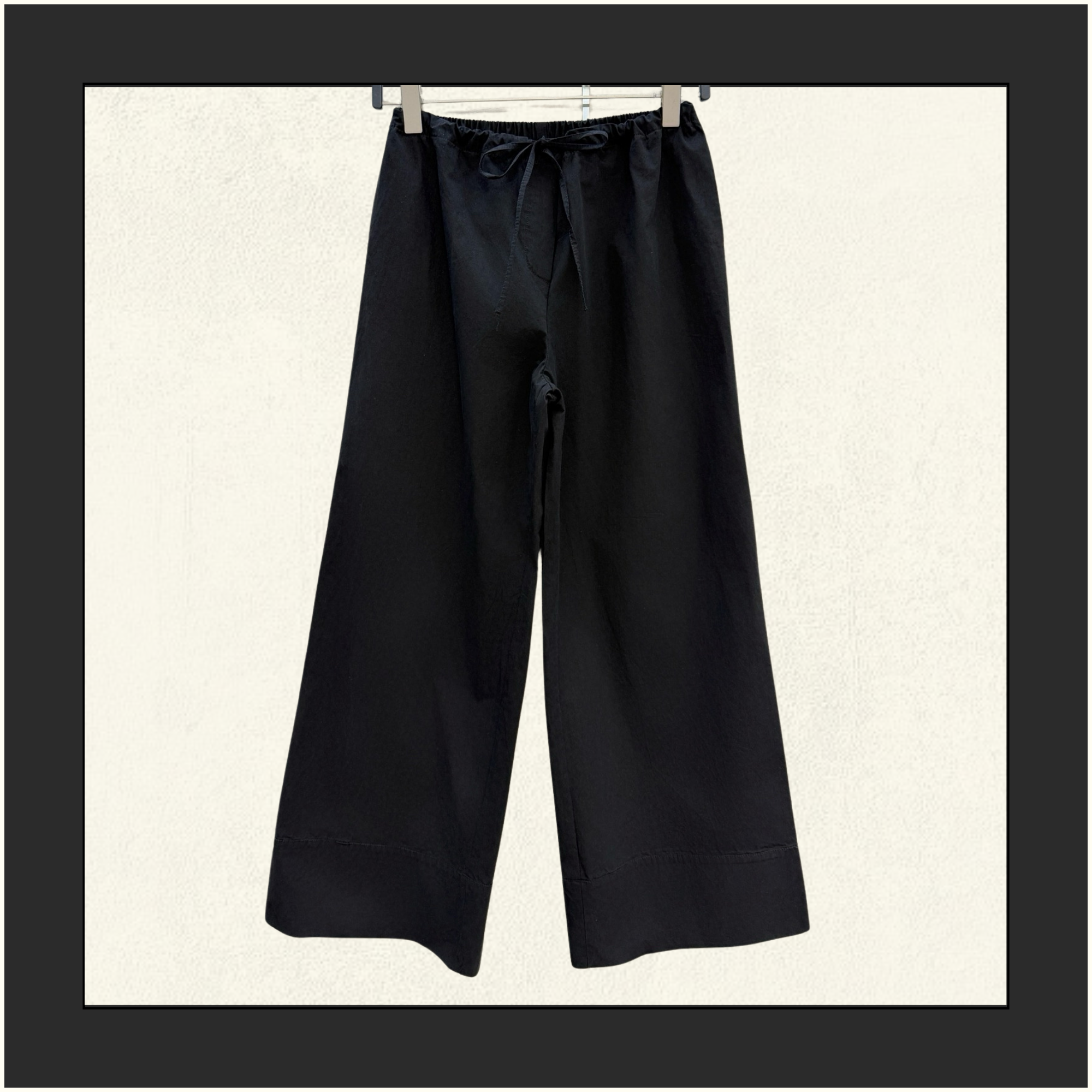WIDE LEG DRAWSTRING TROUSERS