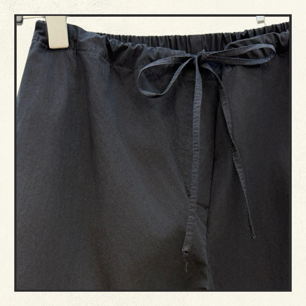 WIDE LEG DRAWSTRING TROUSERS