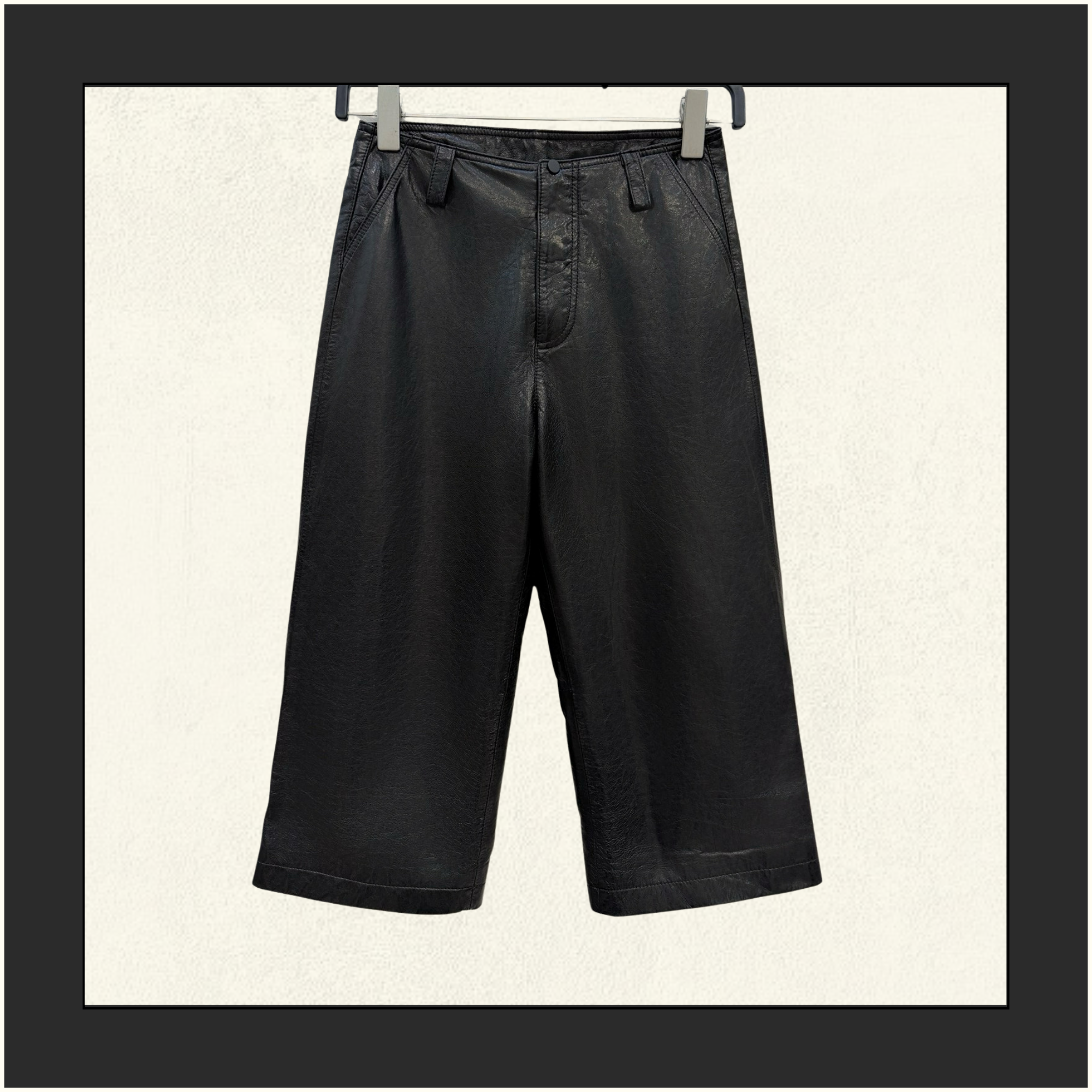 LAMBSKIN WIDE LEG SHORT