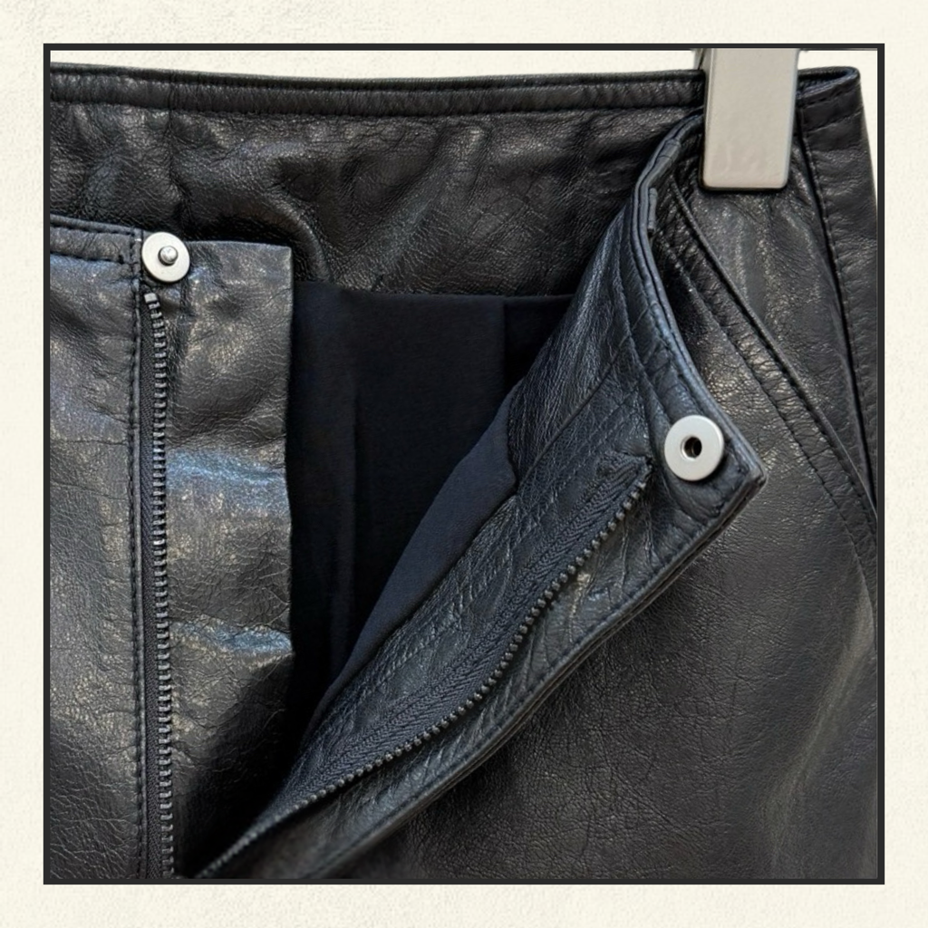 LAMBSKIN WIDE LEG SHORT