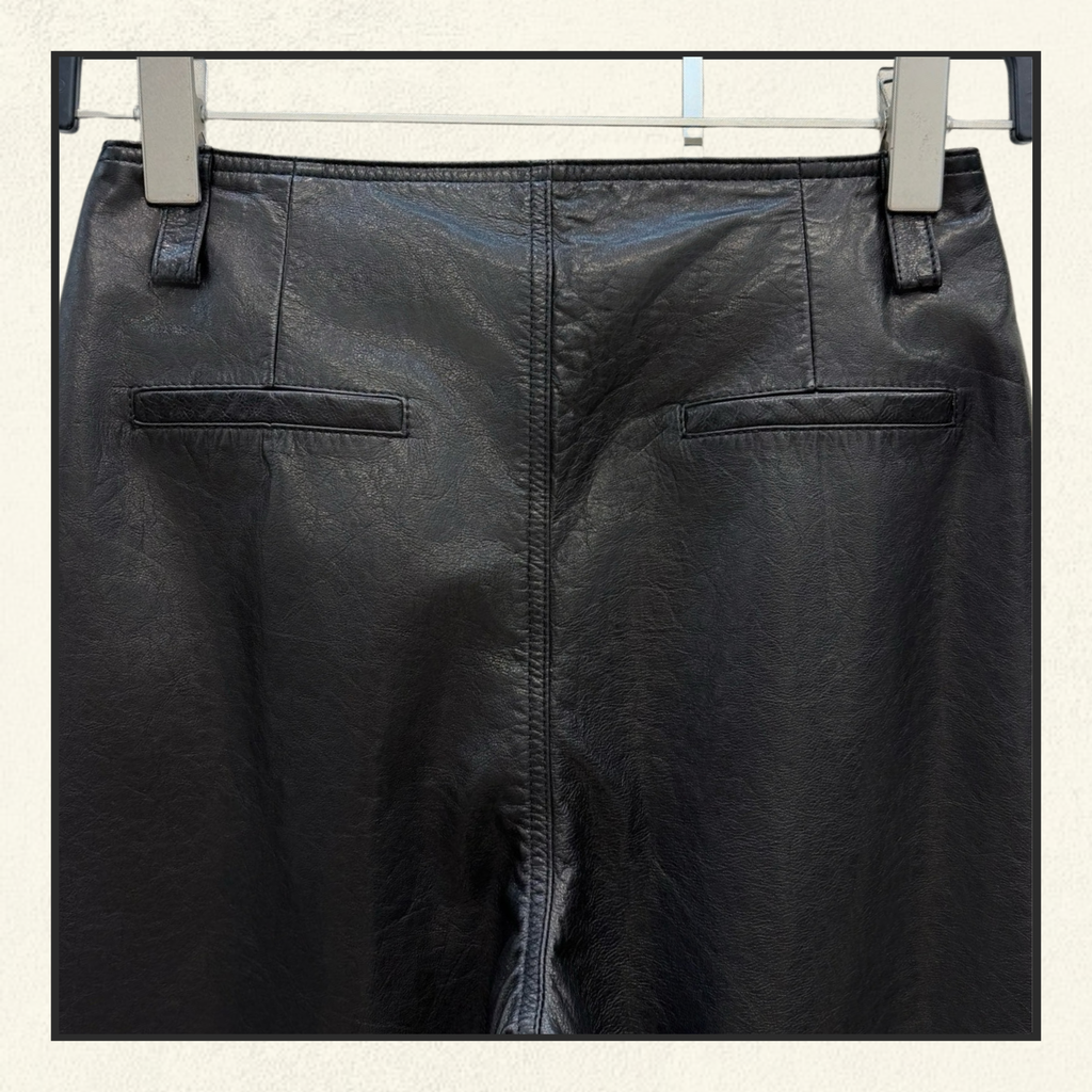 LAMBSKIN WIDE LEG SHORT