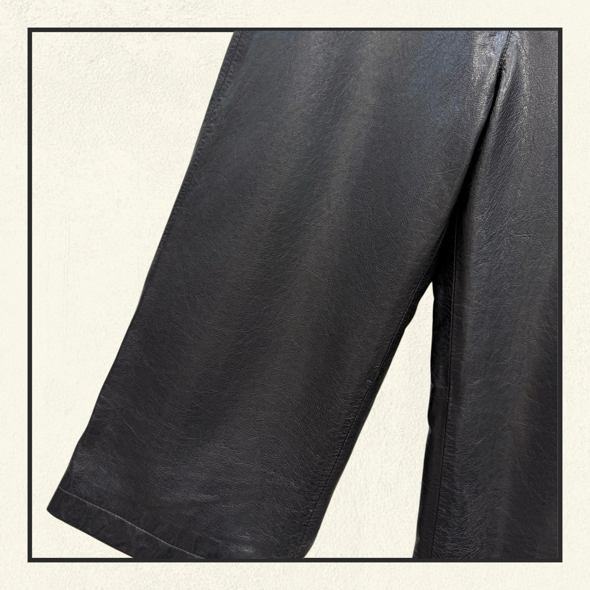LAMBSKIN WIDE LEG SHORT