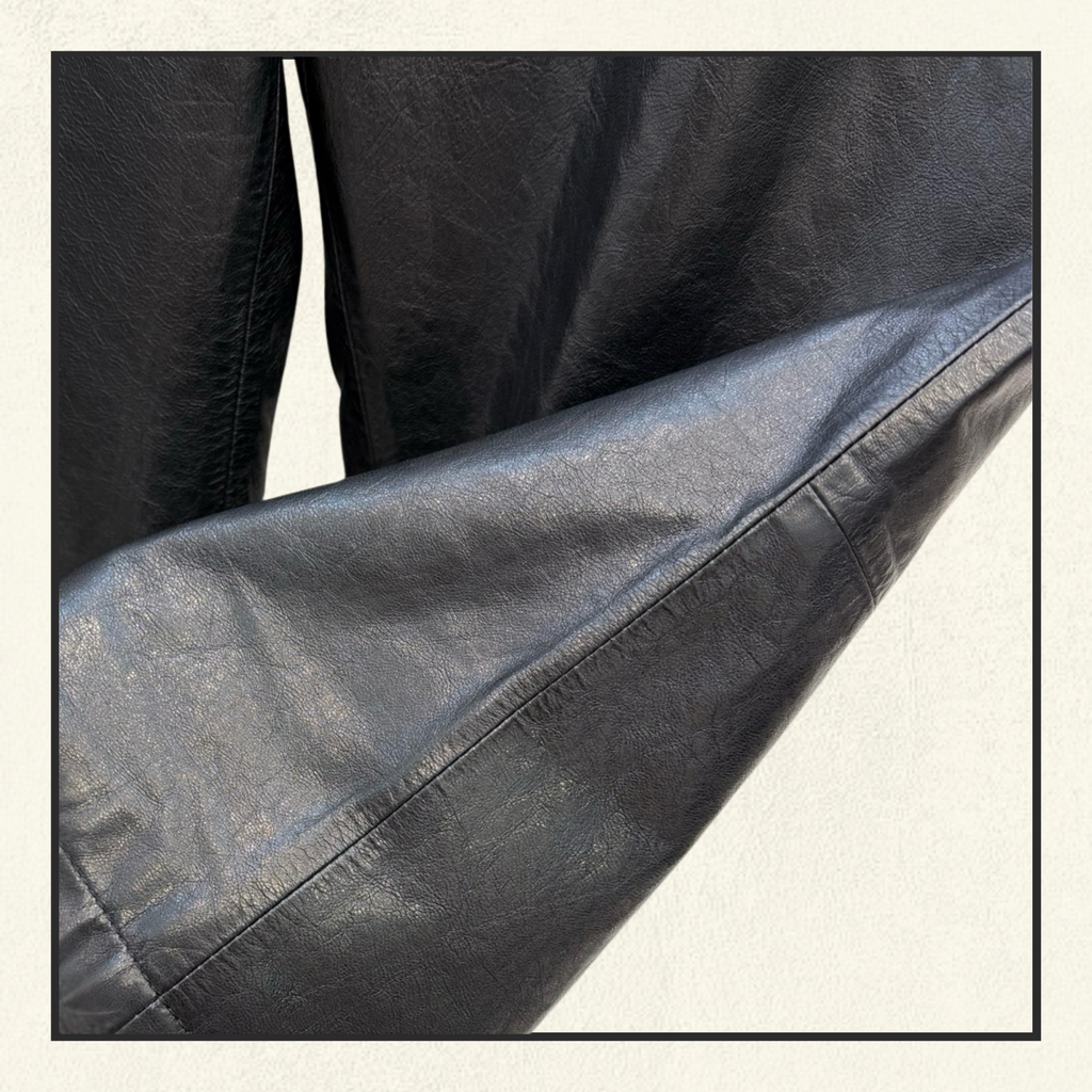 LAMBSKIN WIDE LEG SHORT