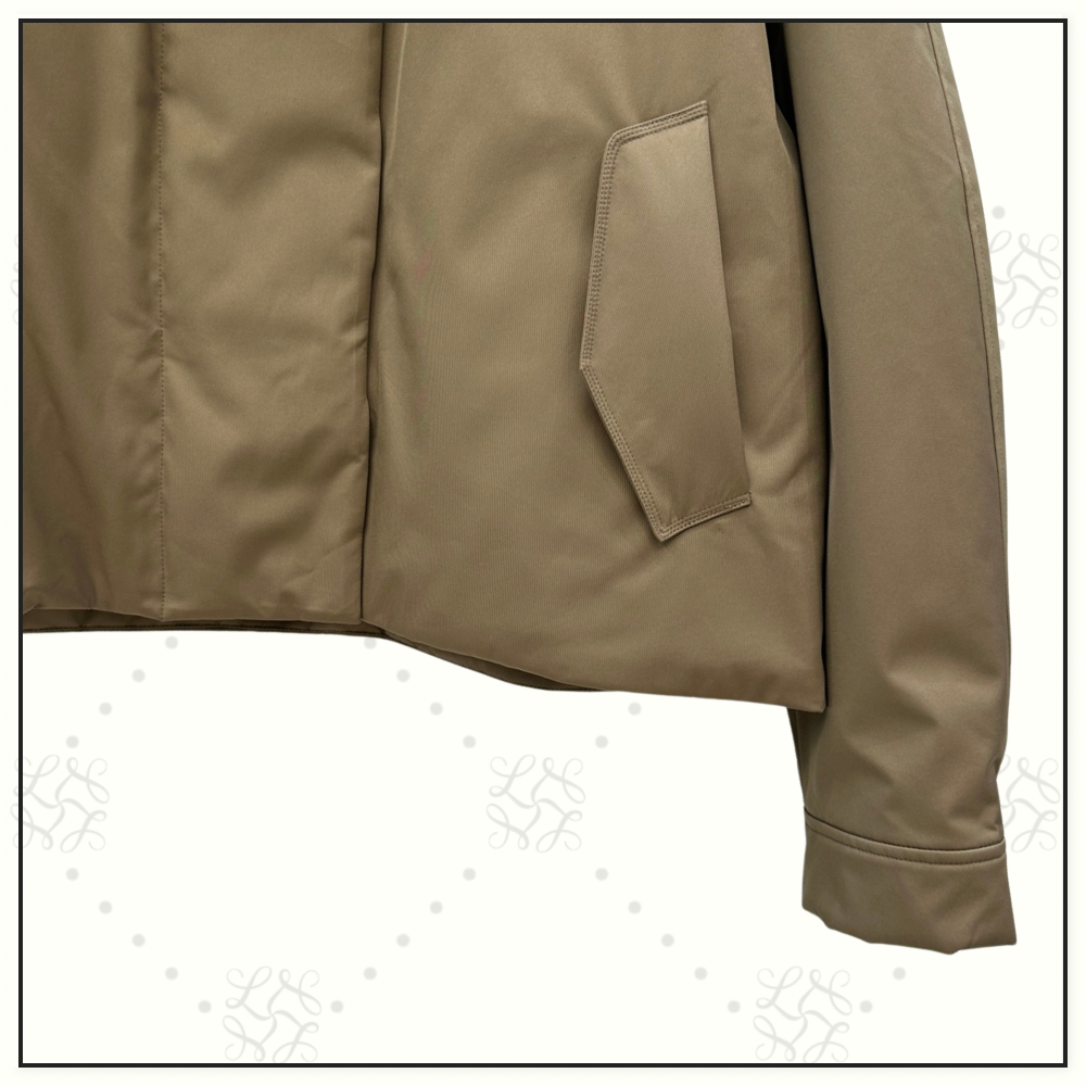 DOWN JACKET WITH FUR COLLAR