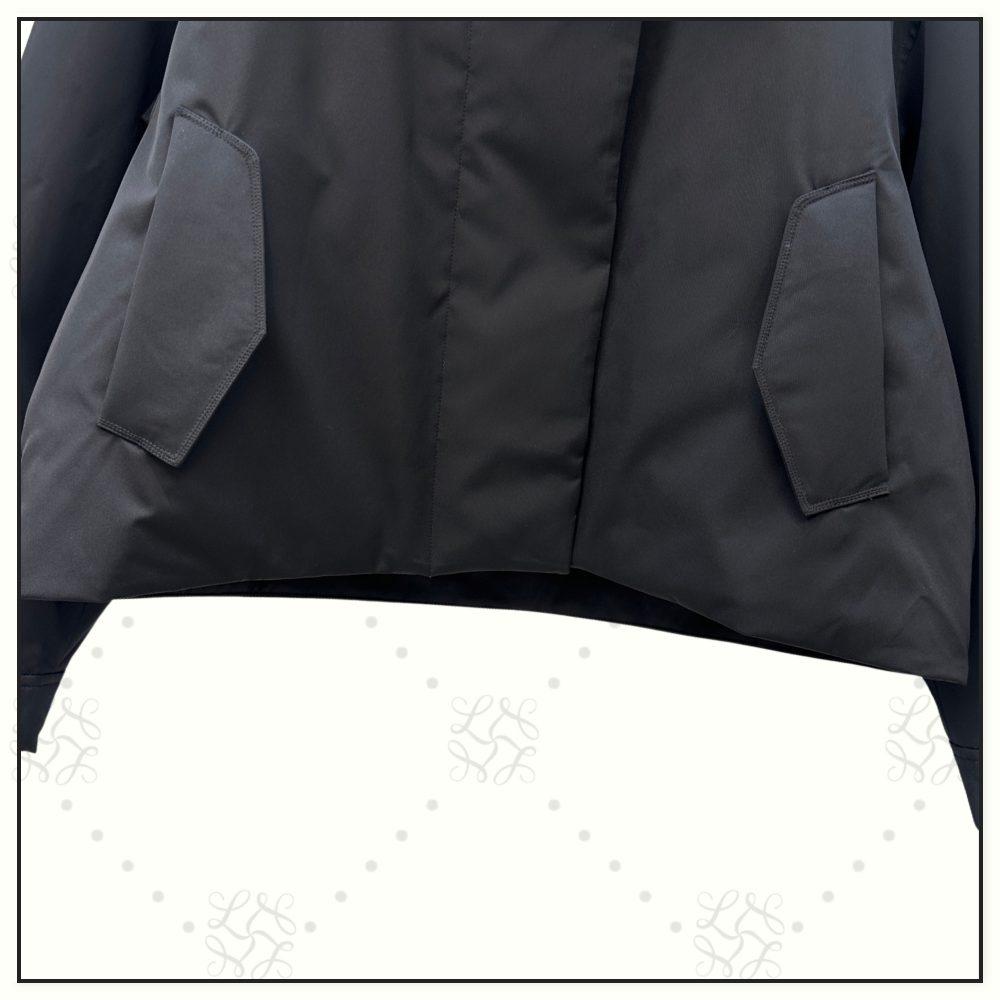 DOWN JACKET WITH FUR COLLAR