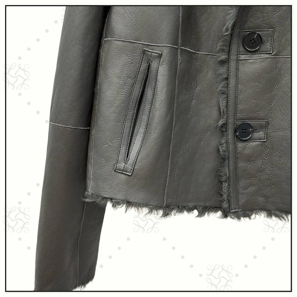 REVERSIBLE SHEARLING JACKET