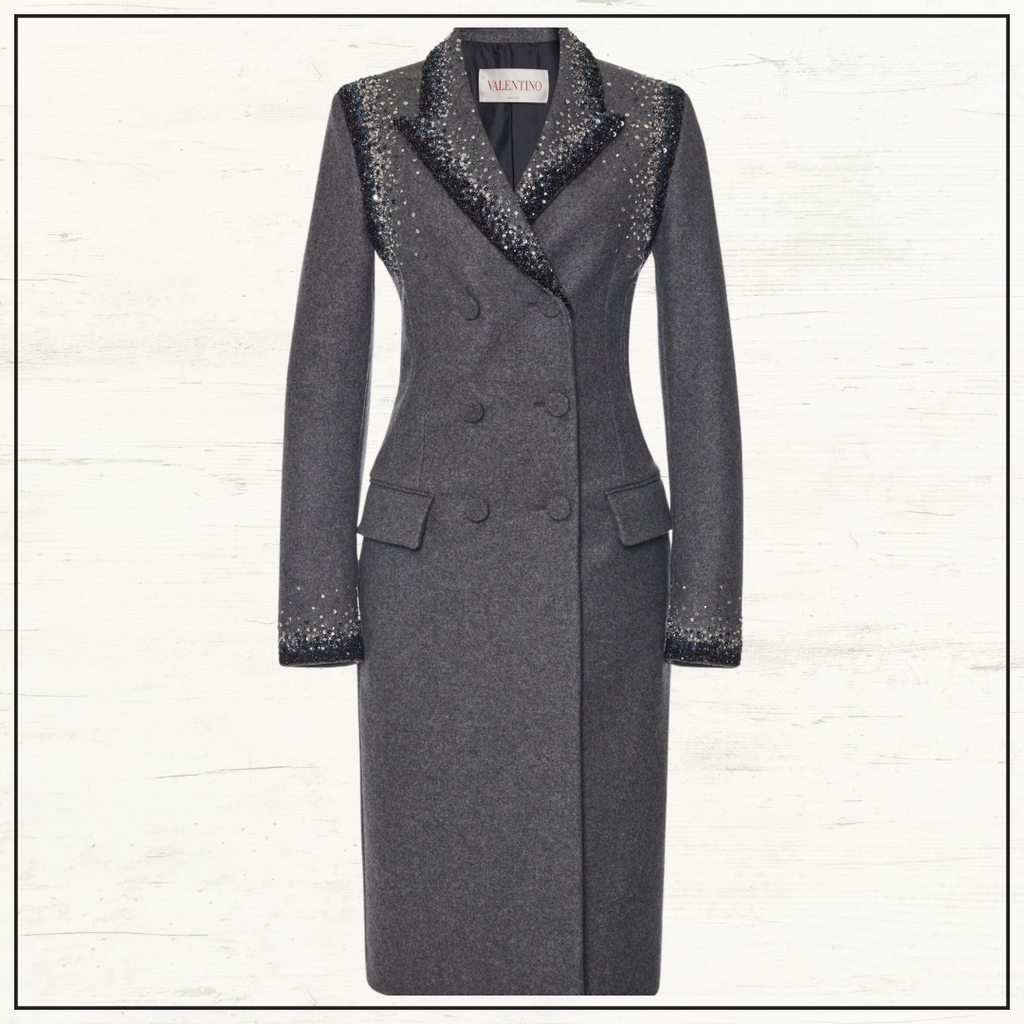 EMBROIDERED WOOL COAT