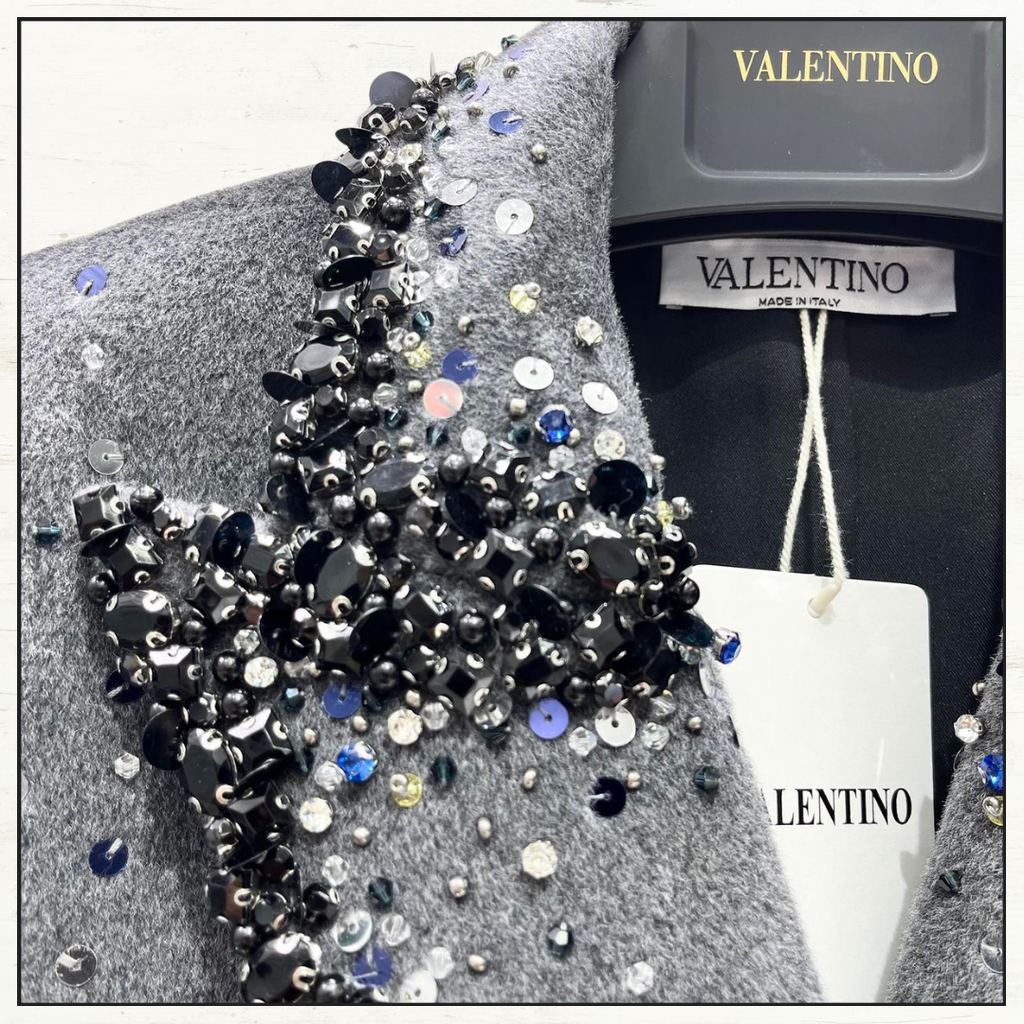 EMBROIDERED WOOL COAT