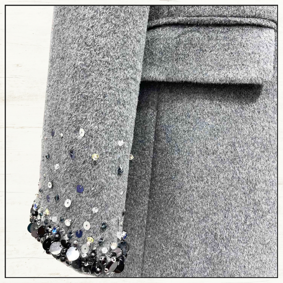 EMBROIDERED WOOL COAT