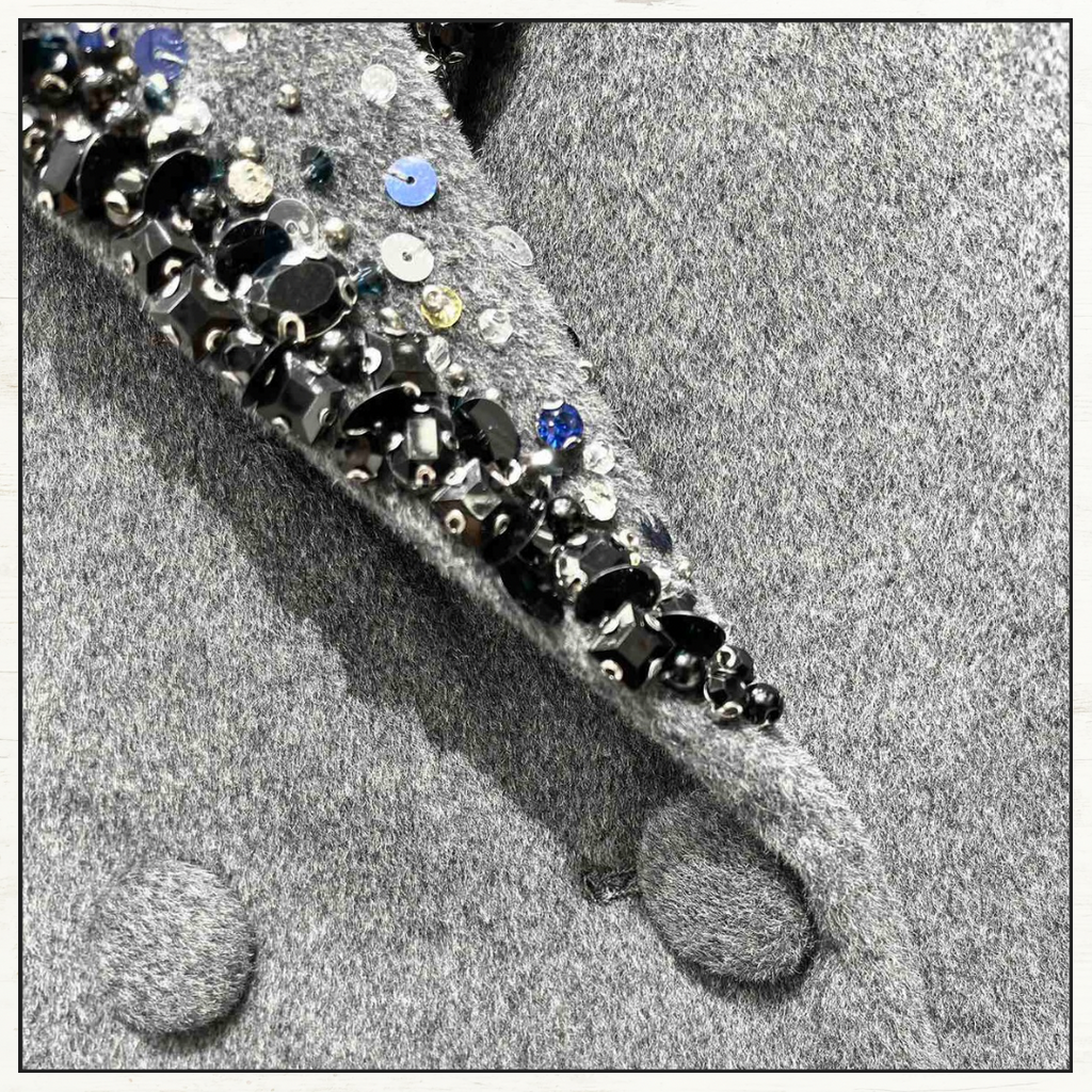 EMBROIDERED WOOL COAT