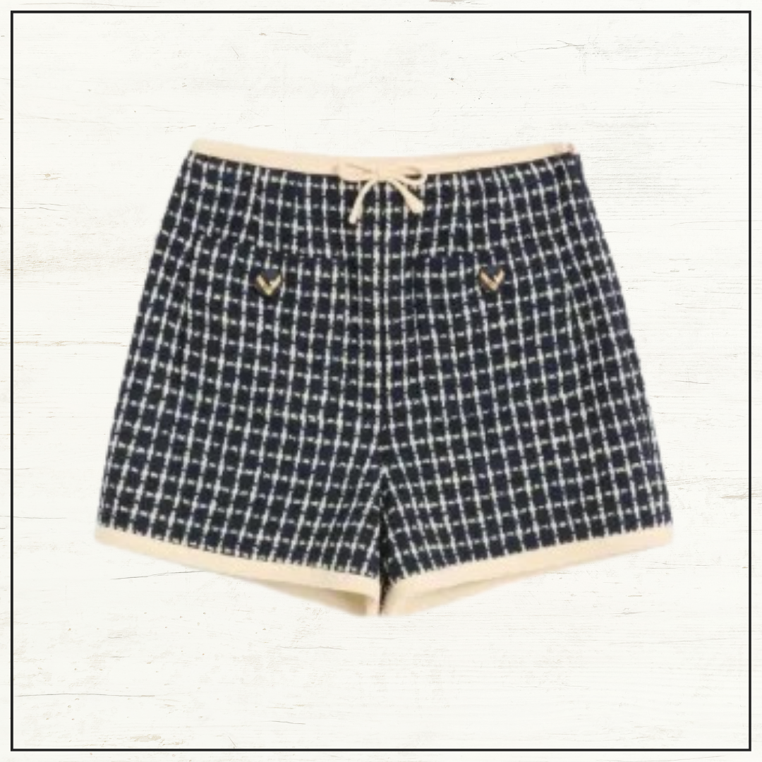 WOOL & COTTON BLEND JACKET & SHORTS