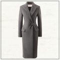 SIDE BOW WOOL CASHMERE COAT
