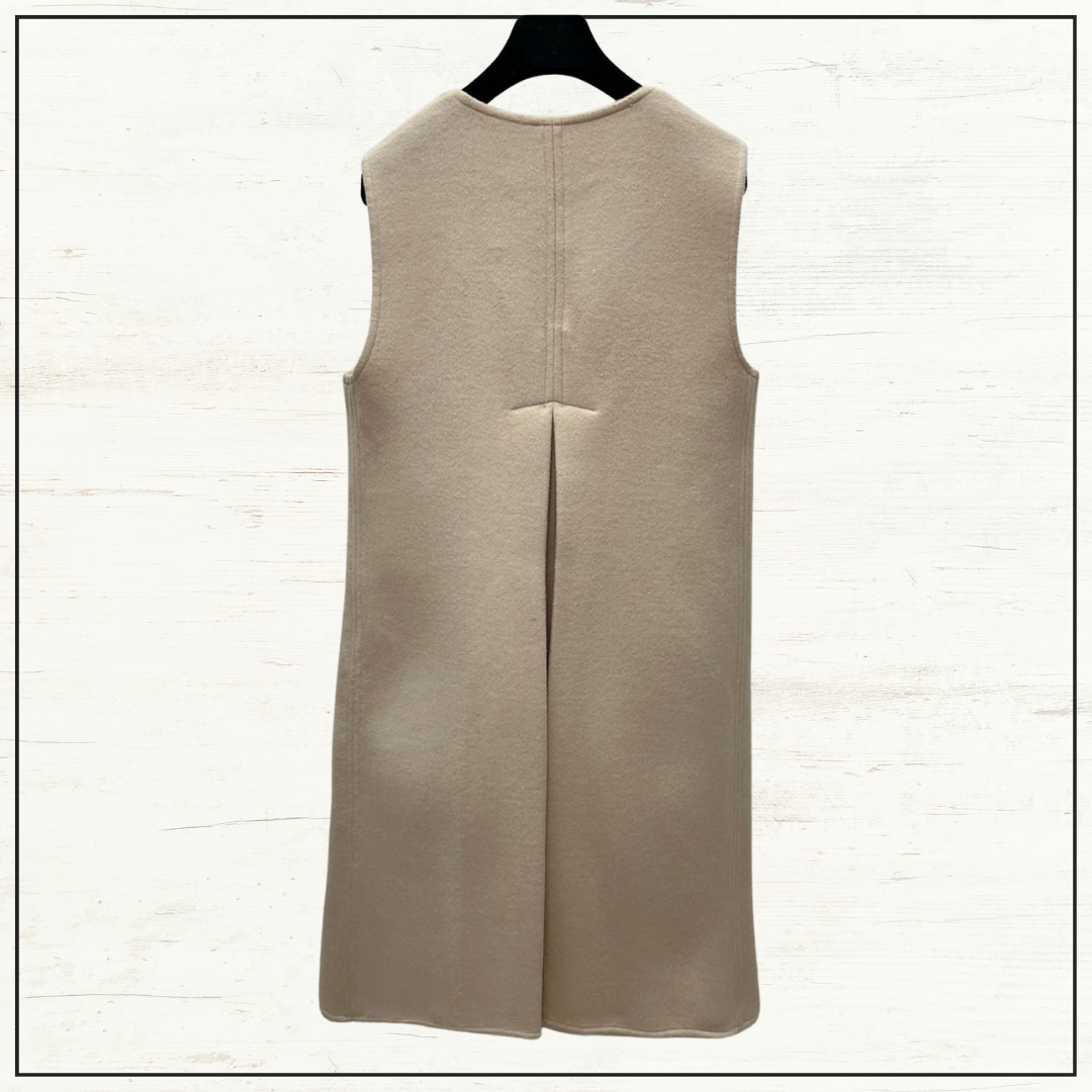 V LOGO WOOL & CASHMERE MINI DRESS