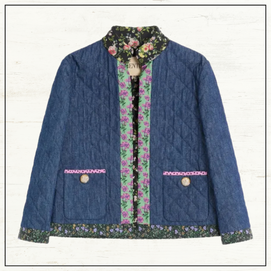 QUILTED CHAMBRAY JACKET