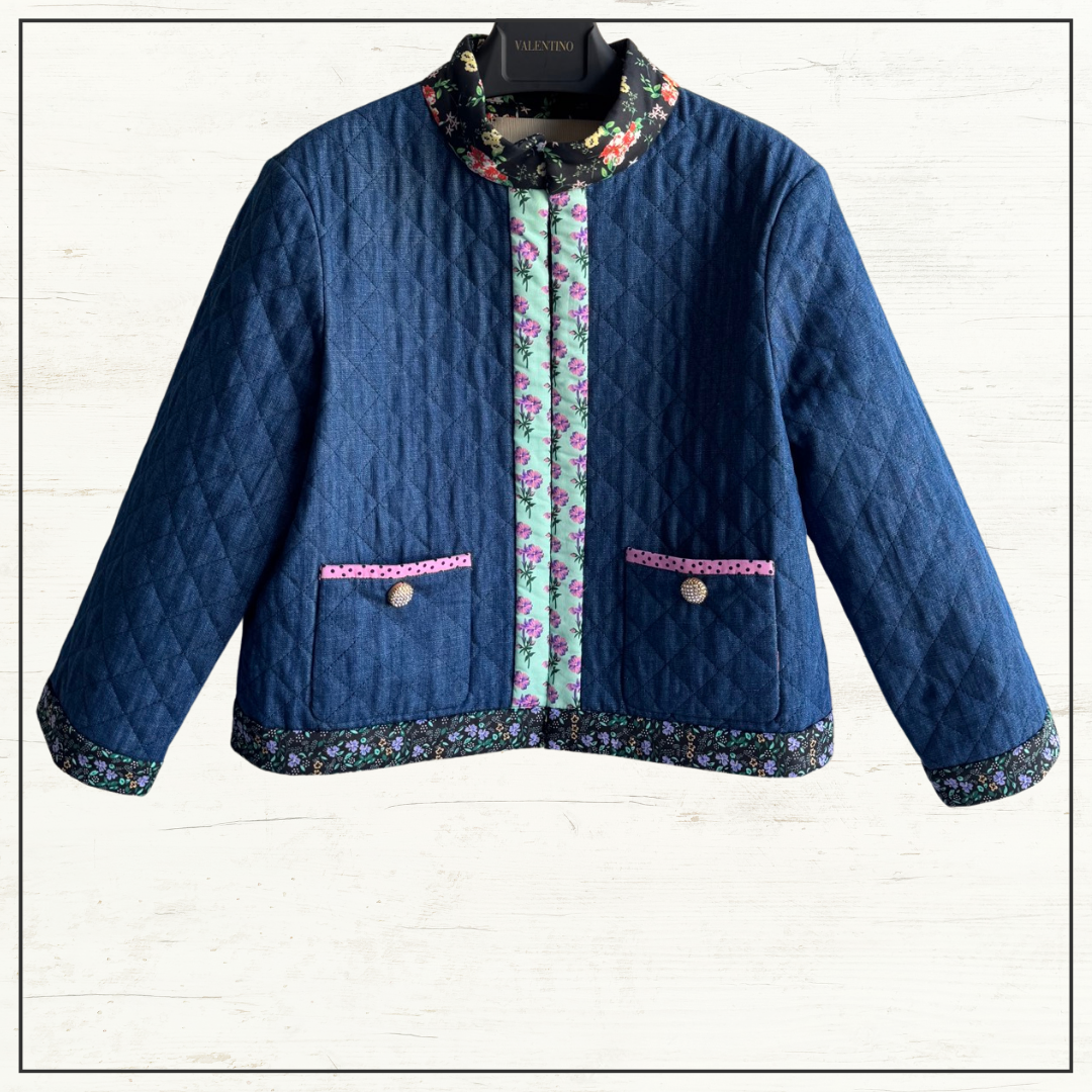 QUILTED CHAMBRAY JACKET