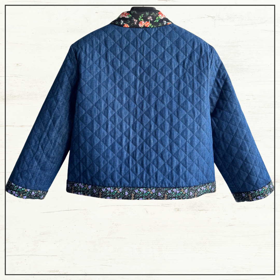 QUILTED CHAMBRAY JACKET