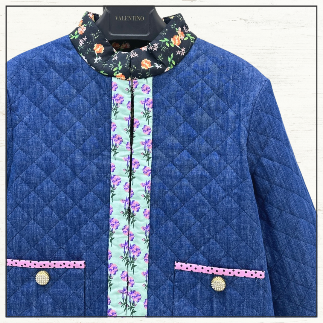 QUILTED CHAMBRAY JACKET