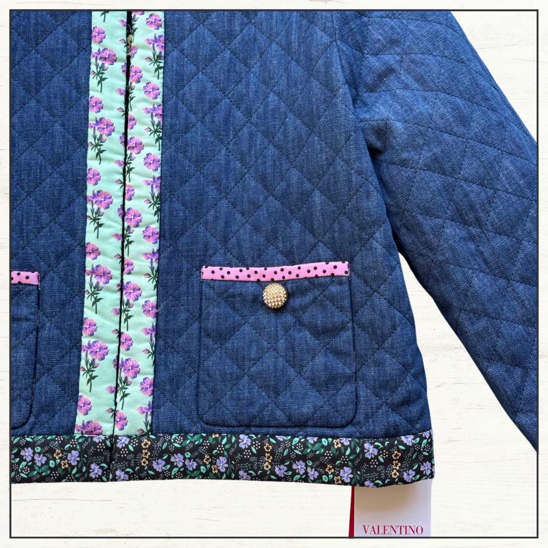 QUILTED CHAMBRAY JACKET
