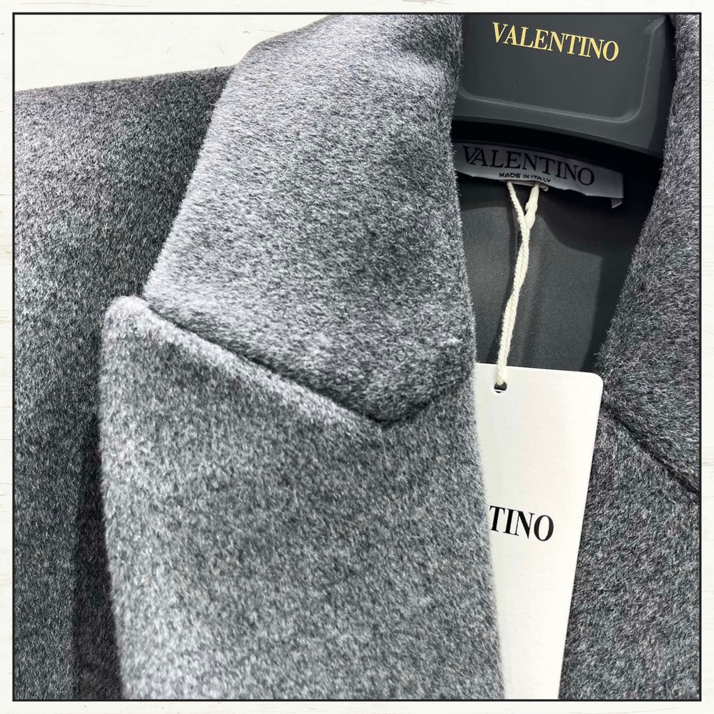 SIDE BOW WOOL CASHMERE COAT