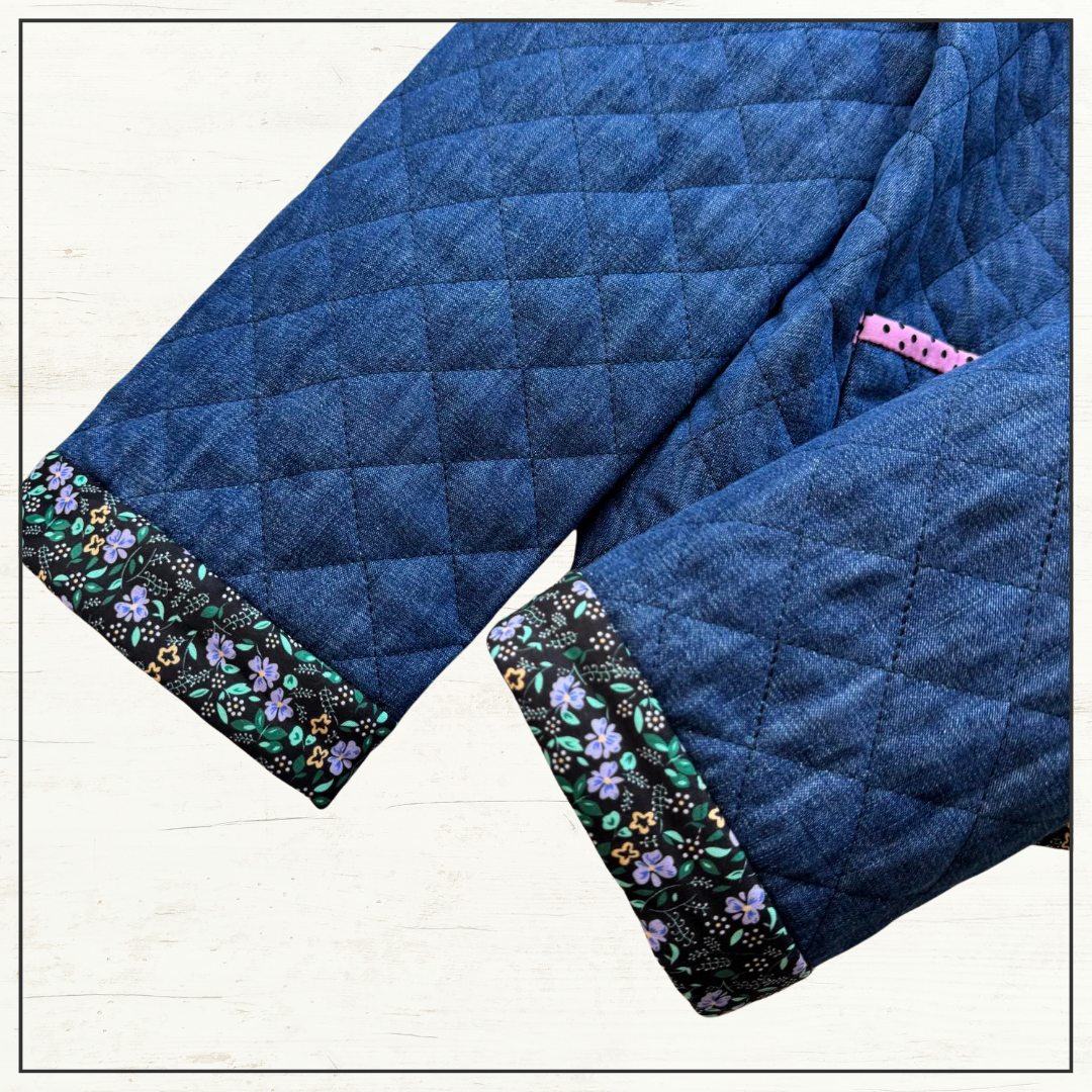 QUILTED CHAMBRAY JACKET