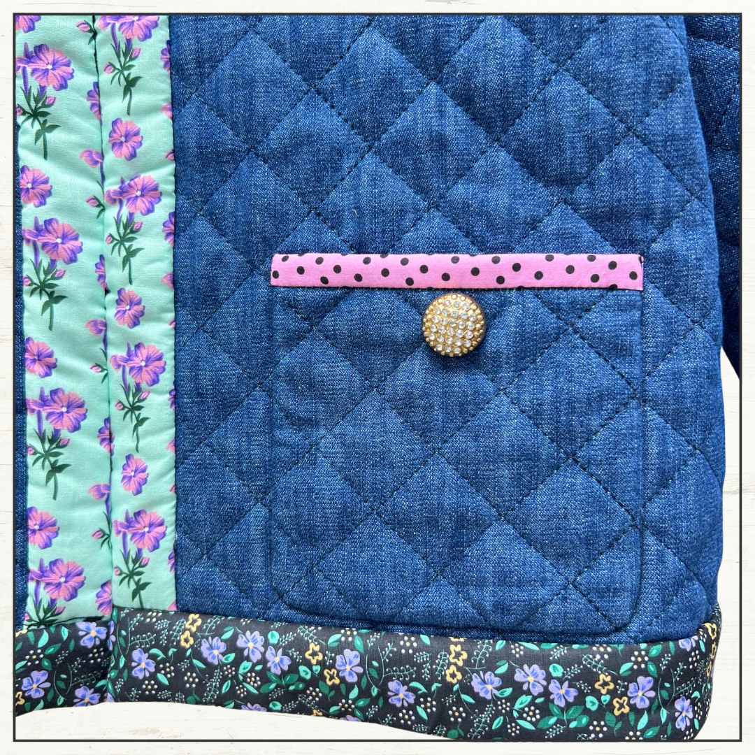 QUILTED CHAMBRAY JACKET