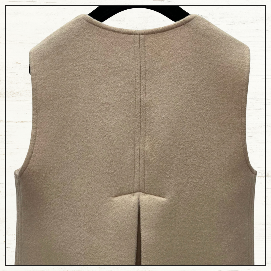 V LOGO WOOL & CASHMERE MINI DRESS