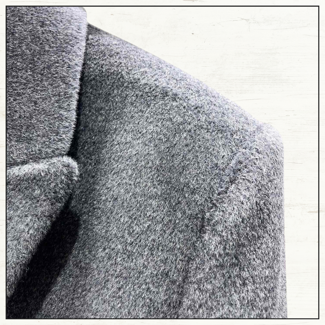SIDE BOW WOOL CASHMERE COAT