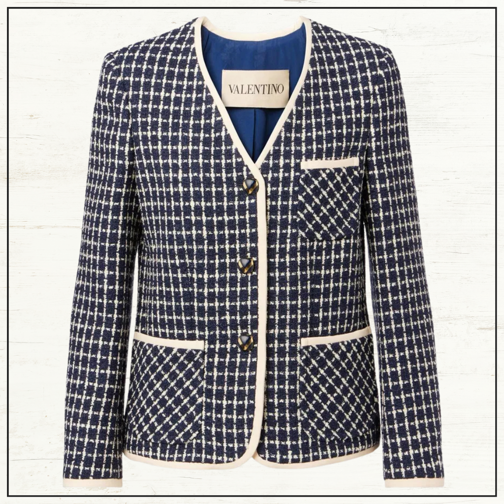 WOOL & COTTON BLEND JACKET & SHORTS