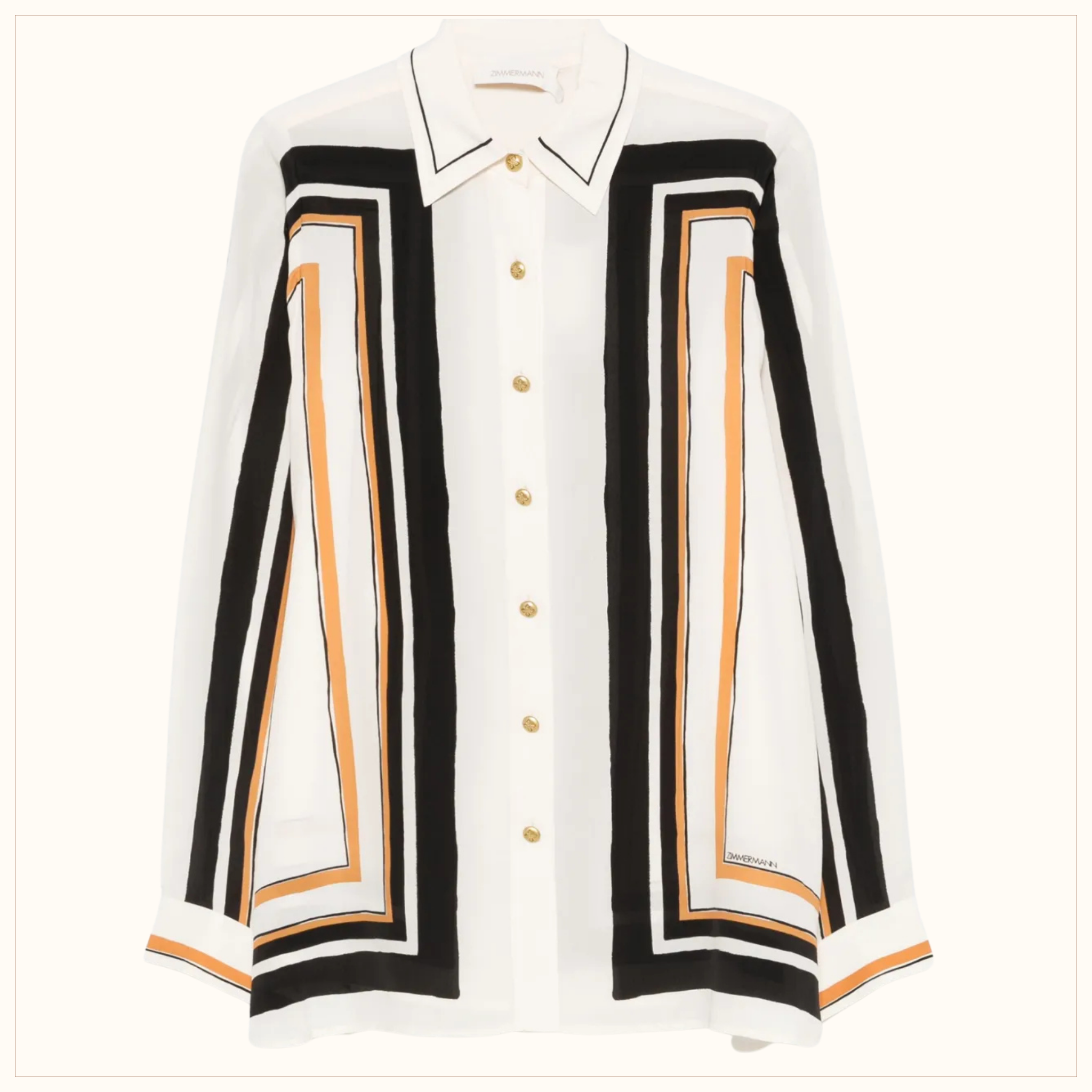 STRIPED SHIRT & DRAW WAIST PANTS