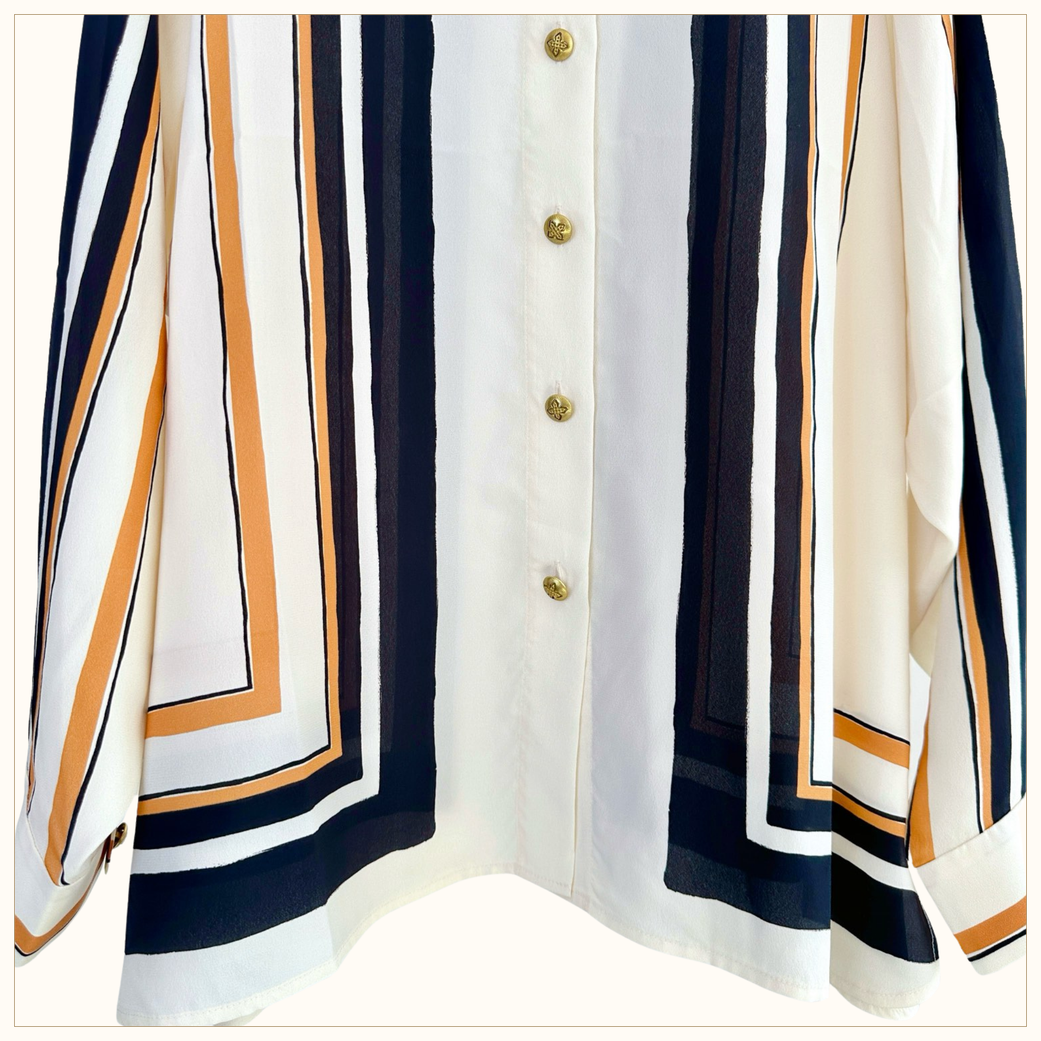 STRIPED SHIRT & DRAW WAIST PANTS