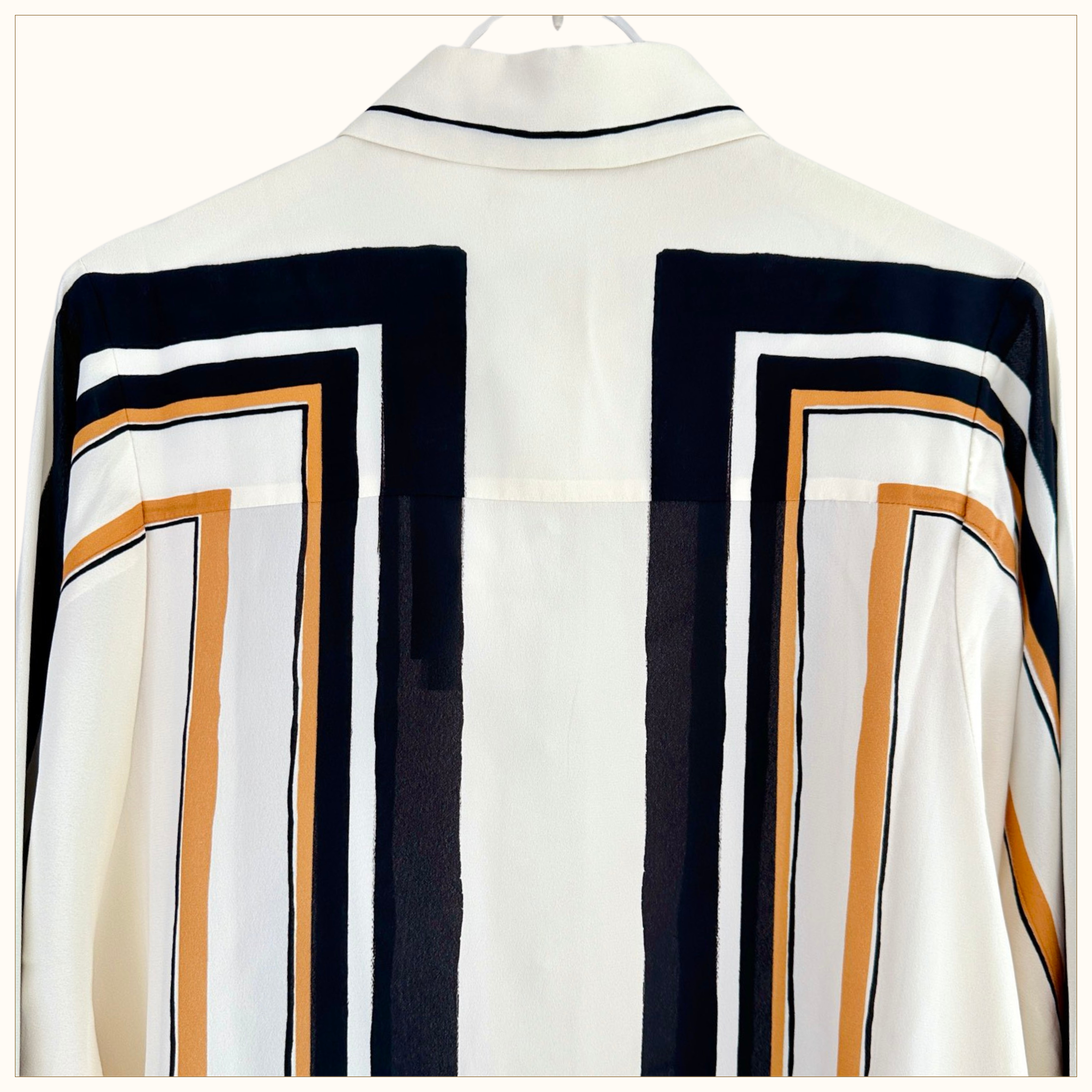 STRIPED SHIRT & DRAW WAIST PANTS