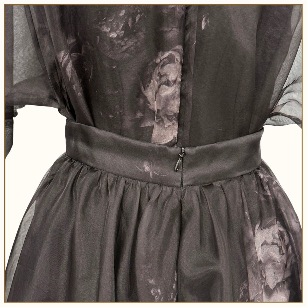HYPNOTIC PUSSYBOW BLOUSE & MIDI SKIRT