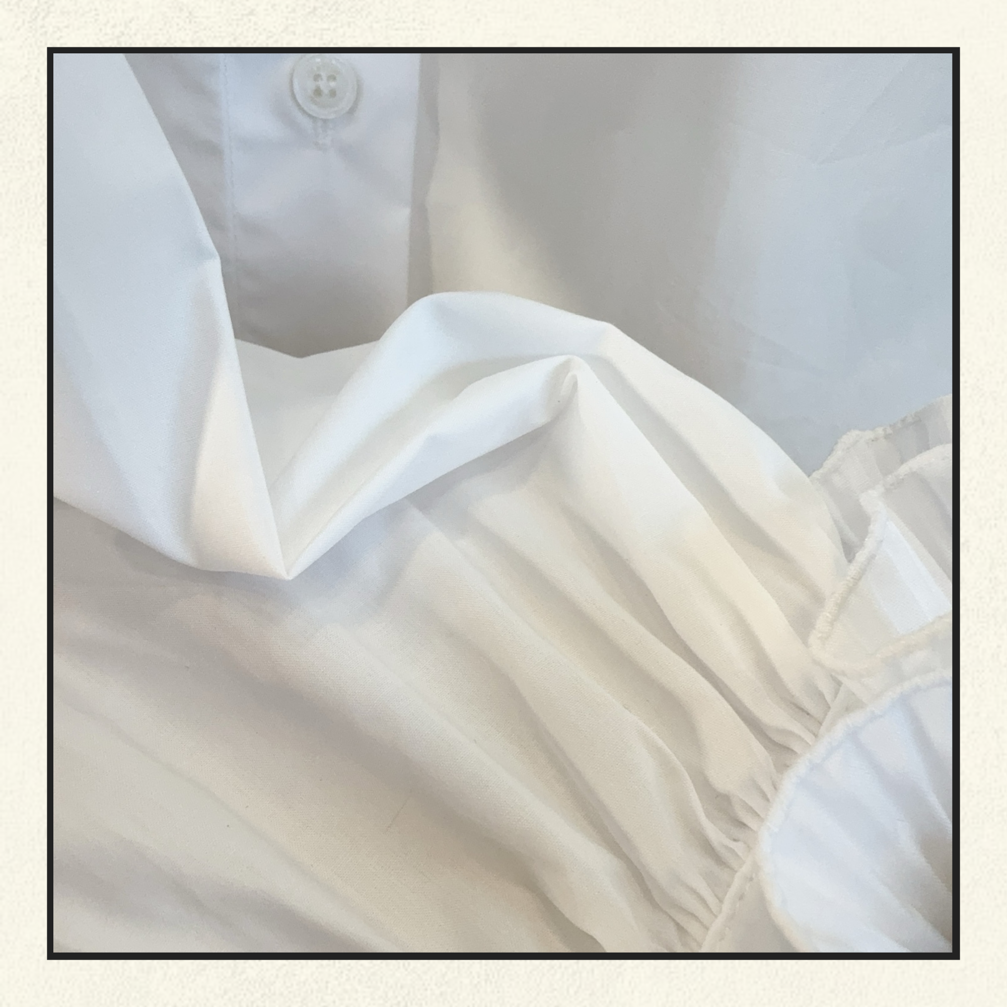 BOW DETAIL CUFF COTTON SHIRT