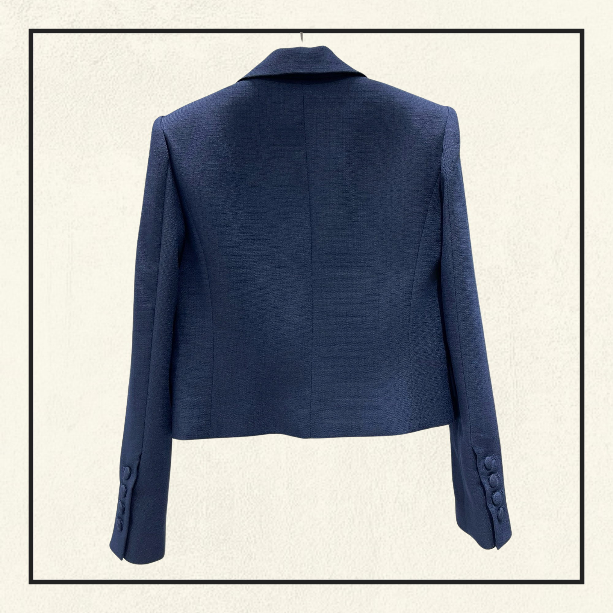 BOW DETAIL WOVEN BLAZER
