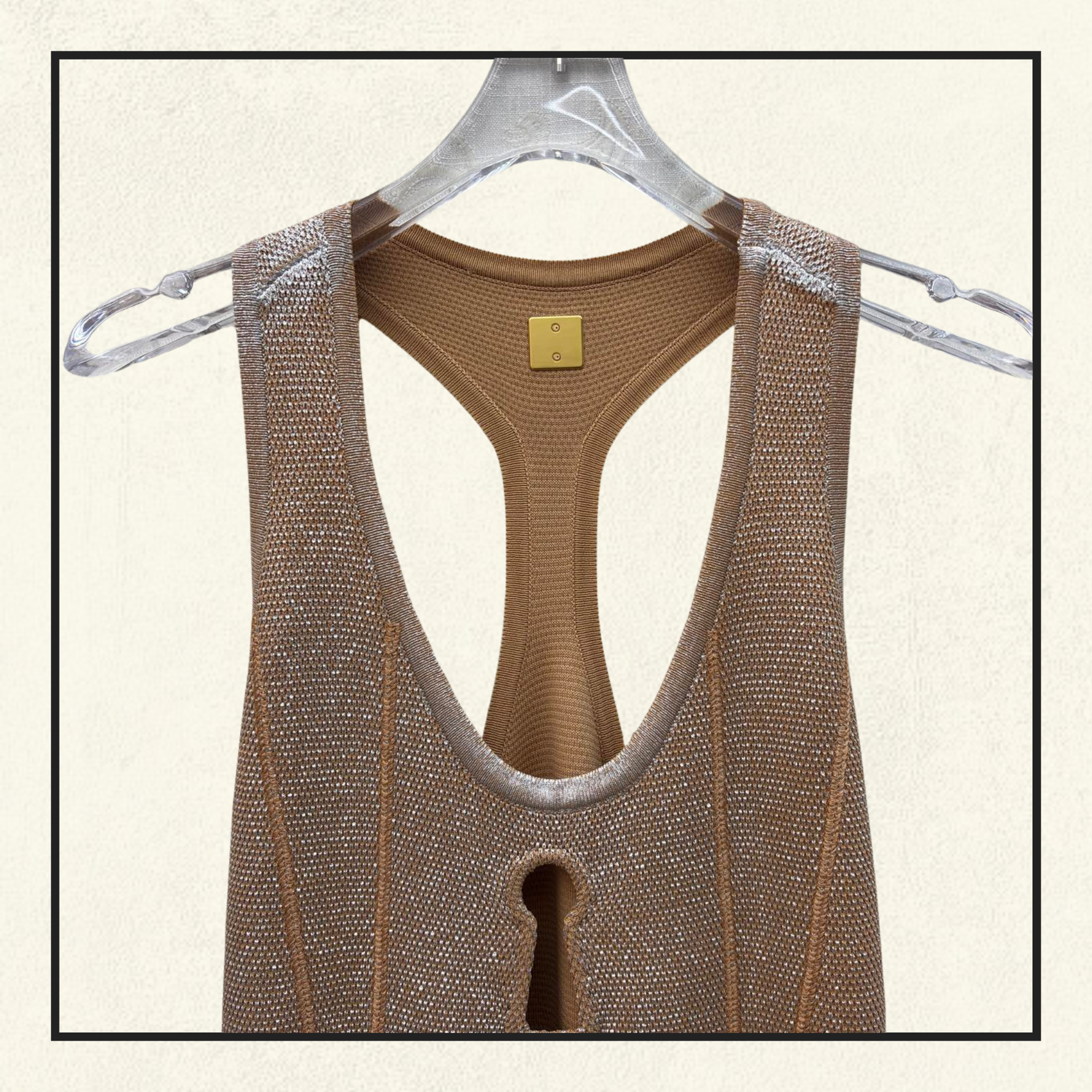 KNITTED KEYHOLE DRESS