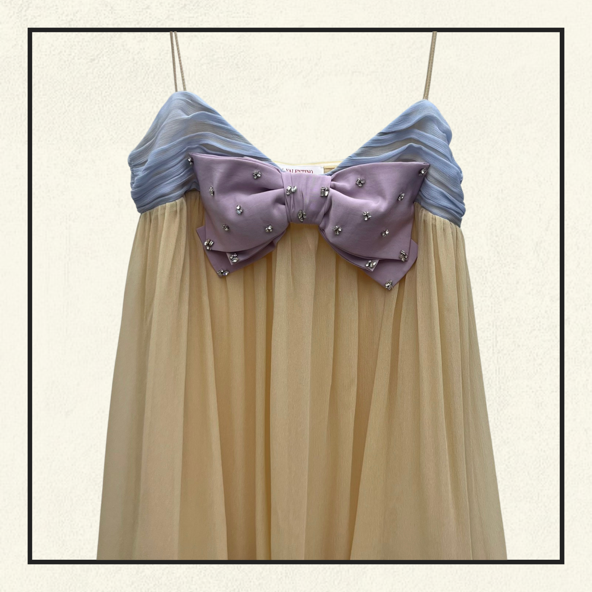 CRYSTAL EMBELLISHED BABYDOLL GOWN
